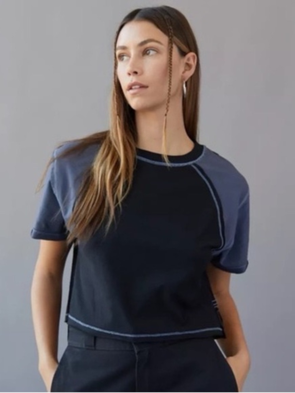 BDG Cropped Boxy Tee small